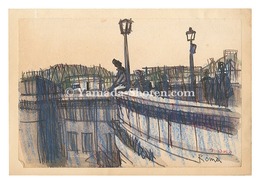 自筆画　ローマ　Roma