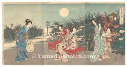 やまと風俗園の夜景　Customs of Japan: Night View of the Garden
