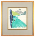 自筆色紙　　Painting