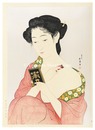 耶馬溪の雨 / 化粧の女【復刻版】　Rain at Yaba Gorge  / Woman Applying Make-up【Reproduction】