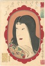 今様俳優写真鑑　岩井半四郎　Photographic Mirror of Modern Actors / Iwai Hanshiro
