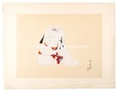御所人形十二題　第四 上巳（這子抱）・原画　Twelve Aspects of Palace Dolls / No. 4: The Festival of the Third Month (Holding a Baby Doll)