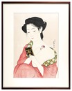 化粧の女【復刻版】　Woman Applying Make-up【Reproduction】