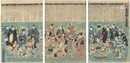 俳優芸評 善悪両道意写絵　Image of the Fight for Good and Evil in the Hearts of Actors