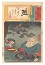 名頭英雄揃　熊 熊坂長範　Assortment of Heroes with Their Initial Kanji / Kuma (Bear): Kumasaka Chohan