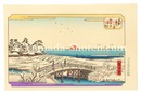 東都雪見八景　洲さき 雪の朝【復刻版】　Eight Views of the Winter Eastern Capital / Susaki in the Morning after Snowfall【Reproduction】