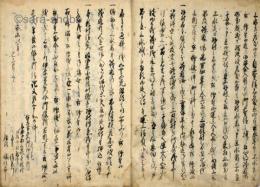 武州多摩川筏流し諸届書