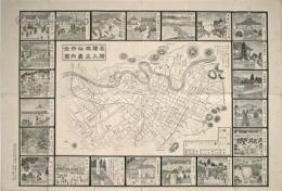 名勝絵入改正仙台市内全図