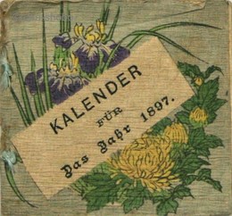 (独) チリメン本　カレンダー１８９７