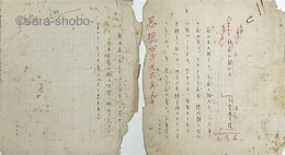 小宮豊隆草稿「瓶花に就いて」