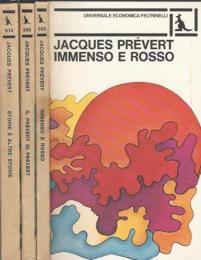 Storie ed Altre storie - Il Prevert di prevert - Immenso e rosso （伊書）　3冊セット ／ジャック・プレヴェール詩集『パロール』『雨とお天気』『スペクタクル』『物語』仏伊対訳書