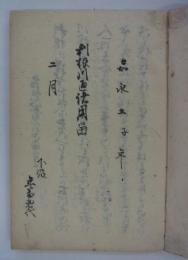 [仮題]　武州・利根川通自普請四拾七ヶ村組合諸届書
