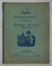 [英]　Eisler, Catalogue “G”, Incandescent Lamp-Making Machinery