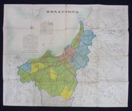 福岡都市計画地域図　昭和六年十一月修正