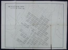 石狩国空知郡瀧川村字空知太市街之図　