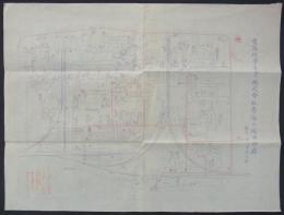 [秘]　電気化學工業株式會社青海工場平面圖　縮尺千二百分之壹