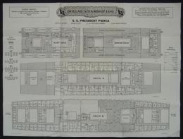 [英]　Dollar Steamship Line, S.S.President Pierce　