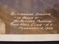 [写真]　Testimonial Dinner in Honor of Mr. Yusuke Tsurumi,　Town Hall Club, N.Y. Feb 16. 1932