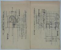 新郷発電所工事用吊橋設計々算書　