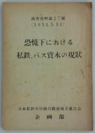 恐慌下における私鉄、バス資本の現状　(1953.5.31)
