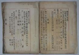 [仮題]　明治40・43年度　九頭竜川改修福井県足羽郡関連工事設計書類　