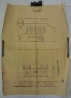 [仮題]　活動写真館・五二館　肉筆建築設計図　