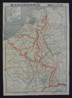 東洋・南洋時局地図／欧洲大戦西部戦線明細地図　