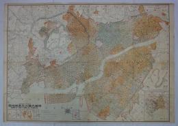 大正十二年九月　帝都大震火災系統地図　