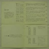 東京教育大学芸術学科　桐葉祭展示リーフレット　