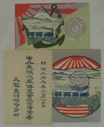 中央東線汽車博覧会紀念絵葉書　明治三拾九年十一月十卯日　