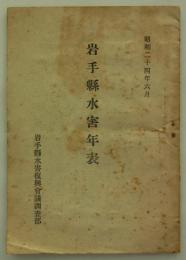 岩手県水害年表　昭和二十四年六月