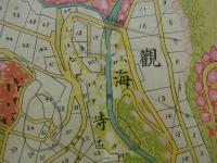 観海寺及別府荘園平面図　別府観海寺土地株式会社経営地