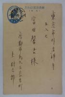 上村六郎葉書　富田馨吾宛　