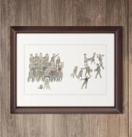 安野光雅限定版画・『少年時代』集合写真　限定80部之内7番