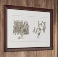 安野光雅限定版画・『少年時代』集合写真　限定80部之内7番