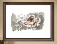 安野光雅限定版画・『少年時代』石見神楽　限定80部之内7番