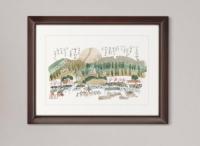 安野光雅限定版画・『少年時代』少年倶楽部　限定80部之内7番