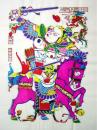 中国版画・年画　三国志・趙子龍（趙雲子龍）