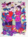 中国版画・年画　山東省楊家埠・子育て