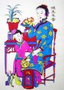 中国版画・年画　山東省楊家埠・晩玉生香