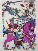 中国版画・年画　三国志・趙子龍（趙雲子龍）