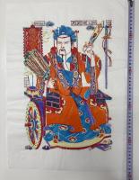 中国版画・年画　三国志・諸葛亮（諸葛亮孔明）