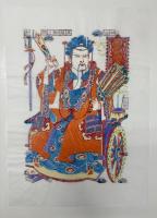 中国版画・年画　三国志・諸葛亮（諸葛亮孔明）