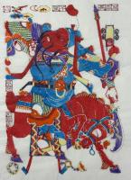 中国版画・年画　三国志・関雲長（関羽雲長）