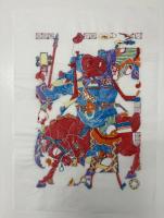 中国版画・年画　三国志・関雲長（関羽雲長）