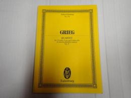 [洋］Edition Eulenburg 276 GREIG：QUARTET for 2violins,viola and violoncello G minor Op.27