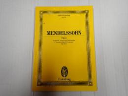 [洋］Edition Eulenburg 81 MENDELSSOHN：TRIO for Piano,Violin and Violoncello C minor Op.66/2