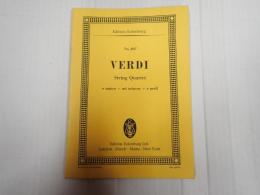 [洋］Edition Eulenburg 207 VERDI：String Quartet in e minor