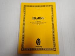 [洋］Edition Eulenburg 243 BRAHMS：QUARTET for Piano,Violon,Viola and Violoncello Gminor Op.25