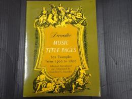 [英] Decorative Music Title Pages